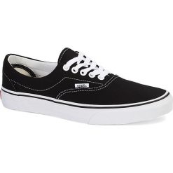 Vans - Tenisówki Era. Czarne trampki i tenisówki damskie Vans, bez wzorów, z gumy, na sznurówki. W wyprzedaży za 229,90 zł.