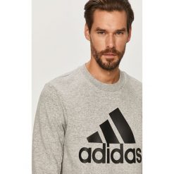 Adidas Performance - Bluza. Szare bluzy męskie adidas Performance, s, z nadrukiem, z bawełny, z okrągłym kołnierzem, bez rękawów, bez kaptura. Za 199,90 zł.