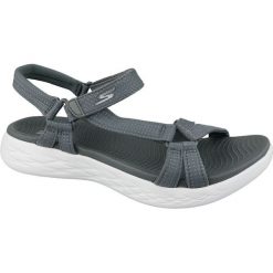 Skechers On The Go 600 15316-CHAR 38 Szare. Szare sandały damskie Skechers, bez wzorów, z tkaniny, sportowe, bez obcasa, bez zapięcia. W wyprzedaży za 199,99 zł.