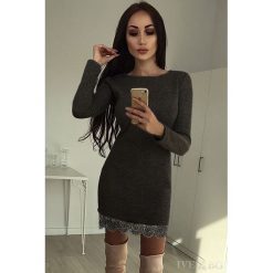 Sukienka TWEET. Szare sukienki damskie Sukienka TWEET, s, bez wzorów, bez kołnierzyka, z krótkim rękawem, krótkie, mini. W wyprzedaży za 69,00 zł.