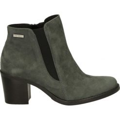 Botki - F583 CAM GRIG. Szare botki damskie skórzane Venezia. Za 299,00 zł.