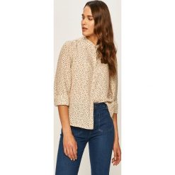 Vero Moda - Koszula. Białe bluzki damskie Vero Moda, s, bez wzorów, z poliesteru, casualowe, ze stójką, z długim rękawem. Za 159,90 zł.