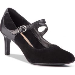 Półbuty CLARKS - Dancer Reece 261371844 Black Combi. Szare półbuty damskie skórzane marki Clarks. W wyprzedaży za 229,00 zł.