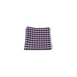 Poszetki męskie: POSZETKA BAWEŁNIANA WHITE PLAID