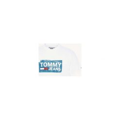 T-shirty z krótkim rękawem Tommy Jeans DM0DM06502 TJM SCRATCHED BOX TEE. Białe t-shirty męskie Tommy Jeans, s, bez wzorów, z jeansu, bez kołnierzyka, krótkie. Za 115,05 zł.