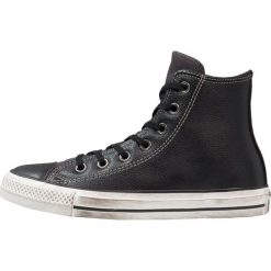 Trampki męskie: Converse CHUCK TAYLOR ALL STAR HI LEATHER/SUEDE DISTRESSED Tenisówki i Trampki wysokie black/white dust