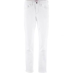 Dżinsy "authentic-stretch" CLASSIC 7/8 bonprix biały twill. Białe jeansy damskie bonprix. Za 89,99 zł.