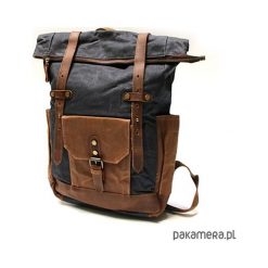 P5 VINTAGE MARK I™ Plecak unisex płótno skóra. Brązowe plecaki męskie marki Pakamera, ze skóry, vintage. Za 410,00 zł.