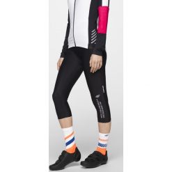 Getry rowerowe damskie RSD151 - głęboka czerń. Spodenki sportowe damskie 4f, m, bez wzorów, z elastanu, sportowe, rowerowe. W wyprzedaży za 69,99 zł.