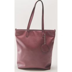 Torba shopper - Bordowy. Czerwone torby damskie na zakupy House, bez wzorów, bez dodatków. Za 59,99 zł.