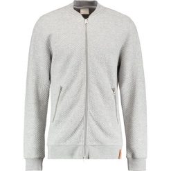 Kardigany męskie: Knowledge Cotton Apparel QUILTED ZIP Kardigan grey melange