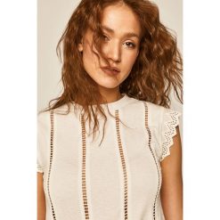 Medicine - T-shirt Nature Neutral. Białe bluzki damskie MEDICINE, m, bez wzorów, z elastanu, z okrągłym kołnierzem. Za 69,90 zł.
