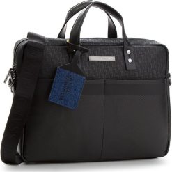 Torba na laptopa TRUSSARDI JEANS - Bocconi 71B00076 K299. Czarne plecaki męskie Trussardi Jeans, z jeansu. W wyprzedaży za 359,00 zł.