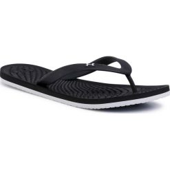 Japonki UNDER ARMOUR - Ua W Atlantic Dune T 3022716-002 Blk. Czarne klapki damskie Under Armour, bez wzorów, z tworzywa sztucznego, bez obcasa. W wyprzedaży za 79,00 zł.