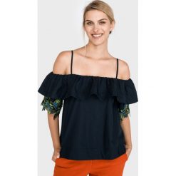 Pinko Brigit Top Niebieski. Niebieskie bluzki damskie Pinko, l, bez wzorów, z bawełny, bez kołnierzyka, bez rękawów. Za 1231,95 zł.