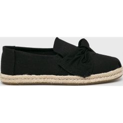 Toms - Espadryle Deconstructed Alpargata Rope. Czarne espadryle damskie Toms, bez wzorów, z materiału, bez obcasa. Za 279,90 zł.