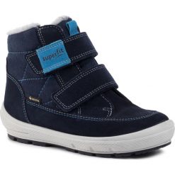 Śniegowce SUPERFIT - GORE-TEX 5-09314-80 D Blau. Niebieskie śniegowce chłopięce Superfit, bez zapięcia, gore-tex. W wyprzedaży za 259,00 zł.