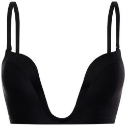 Biustonosz push-up Wonderbra WB0000J5. Czarne biustonosze Wonderbra, bez wzorów, z elastanu. Za 189,00 zł.