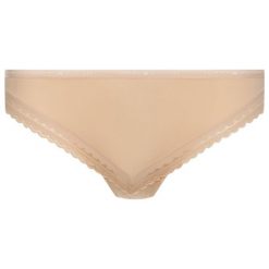 Figi brazylijskie TOMMY HILFIGER UW0UW00328. Brązowe figi damskie TOMMY HILFIGER, xs, bez wzorów, z elastanu. Za 89,00 zł.