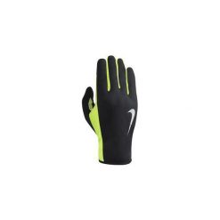 Rękawiczki męskie: Nike Męskie rękawiczki Rally Run Gloves Black/volt r. M