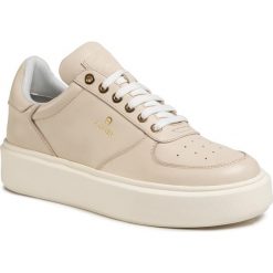 Sneakersy AIGNER - Sally 1A 1201010 Off White 131. Brązowe półbuty damskie Aigner, na co dzień, bez wzorów, ze skóry, bez obcasa, na płaskiej podeszwie, bez zapięcia. W wyprzedaży za 939,00 zł.