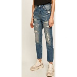 Answear - Jeansy. Niebieskie jeansy damskie ANSWEAR, s, z podwyższonym stanem. Za 149,90 zł.