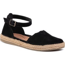 Espadryle LASOCKI - WI16-SPAROW-04 Black. Czarne espadryle damskie Lasocki, bez wzorów, ze skóry, bez obcasa, na płaskiej podeszwie. Za 139,99 zł.