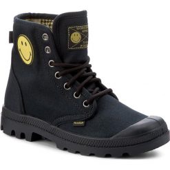 Trapery PALLADIUM - Pampa Fest Pack 75581-091-M Anthracite. Czarne półbuty męskie Palladium, na co dzień, z aplikacjami, z tworzywa sztucznego, bez zapięcia. W wyprzedaży za 289,00 zł.