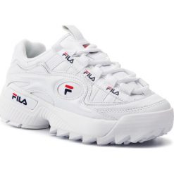 Sneakersy Fila D-Formation Wmn 5CM00514.125. Białe półbuty damskie Fila, bez wzorów, bez obcasa, bez zapięcia. W wyprzedaży za 279,00 zł.