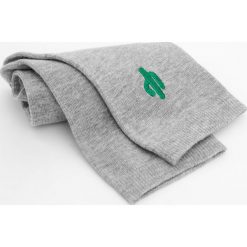 Skarpetki z haftowanym kaktusem. Szare skarpetki damskie Pull&Bear, z haftami. Za 19,90 zł.