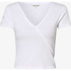 Review - T-shirt damski, biały. Białe t-shirty damskie Review, xs, bez wzorów, prążkowane, bez kołnierzyka. Za 89,95 zł.
