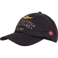 Czapka AERONAUTICA MILITARE. Białe czapki męskie Aeronautica Militare, bez wzorów, z tkaniny. Za 200,00 zł.