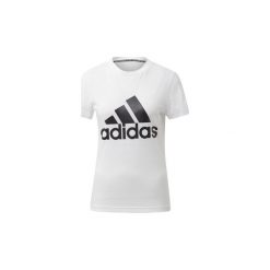 T-shirty z krótkim rękawem adidas Koszulka Must Haves Badge of Sport. Białe bluzki sportowe damskie Adidas, s, bez wzorów, bez kołnierzyka, z krótkim rękawem, krótkie, bez kaptura. Za 99,95 zł.