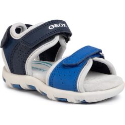 Sandały GEOX - B S.Pianeta A B0264A 0CE15 C4226 M Navy/Royal. Niebieskie sandały chłopięce Geox, ze skóry ekologicznej, bez zapięcia. Za 199,00 zł.