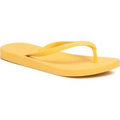 Japonki IPANEMA - Anat Colors Fem 82591 Yellow/Yellow 21488. Żółte klapki damskie Ipanema, bez wzorów, z tworzywa sztucznego, bez obcasa. Za 59,99 zł.