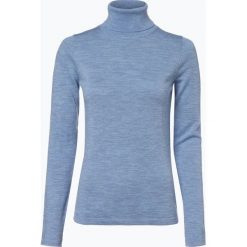 Brookshire - Sweter damski z domieszką wełny merino, niebieski. Niebieskie swetry damskie marki brookshire, xxl, bez wzorów, z wełny, bez rękawów, bez kaptura. Za 99,95 zł.
