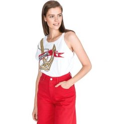 Pinko Capperi Top Biały. Białe bluzki damskie Pinko, m, z haftami, z bawełny. Za 1231,95 zł.