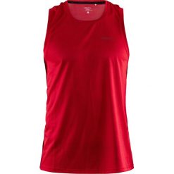 Męska podkoszulka sportowa Craft Eaze czerwona. Czerwone podkoszulki męskie Craft, m, z nadrukiem, ze skóry, bez rękawów. Za 67,99 zł.