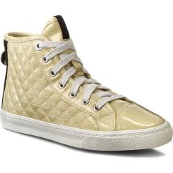 Sneakersy GEOX - D N. Club A D4258A 000HI C2004 Jasny Żółty. Żółte półbuty damskie Geox, ze skóry ekologicznej. W wyprzedaży za 179,00 zł.