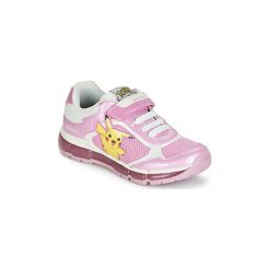 Buty Dziecko Geox J ANDROID GIRL. Różowe trampki dziewczęce Geox, bez wzorów, bez zapięcia. Za 195,30 zł.