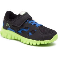 Sneakersy KAPPA - Fox Light K 260476K Black/Blue 1160. Czarne trampki chłopięce Kappa, bez wzorów, ze skóry ekologicznej, na rzepy. W wyprzedaży za 109,00 zł.