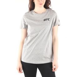 Reebok Koszulka Szary. Szare koszulki damskie Reebok, m, z bawełny. Za 69,95 zł.