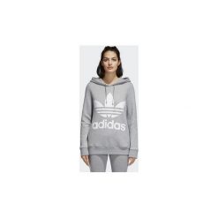 Bluzy adidas Bluza z kapturem Trefoil. Szare bluzy damskie Adidas, bez wzorów, bez rękawów, z kapturem. Za 249,00 zł.