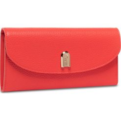 Duży Portfel Damski FURLA - Sleek 1056230 P PCM9 HSF Fuoco h. Czerwone portfele damskie Furla, bez wzorów, ze skóry. Za 769,00 zł.