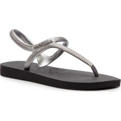 Sandały HAVAIANAS - Fl Urban 40000392976 Black/Silver. Szare klapki damskie Havaianas, bez wzorów, z tworzywa sztucznego, bez obcasa. W wyprzedaży za 89,00 zł.