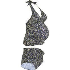 Tankini ciążowe (2 części) bonprix ciemnoniebieski w kropki. Białe stroje kąpielowe ciążowe bonprix, bez wzorów, moda ciążowa. Za 109,99 zł.