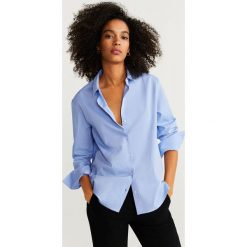 Mango - Koszula Oxford. Białe bluzki damskie Mango, xl, bez wzorów, z bawełny, eleganckie, z klasycznym kołnierzykiem, z długim rękawem. Za 99,90 zł.