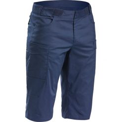Bermudy turystyczne - NH500 Fresh - męskie. Niebieskie spodenki i szorty męskie QUECHUA, m, bez wzorów, z elastanu. Za 99,99 zł.