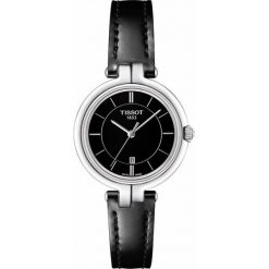TISSOT PROMOCJA ZEGAREK Flamingo T094.210.16.051.00. Czarne zegarki damskie TISSOT, ze stali. W wyprzedaży za 1144,00 zł.