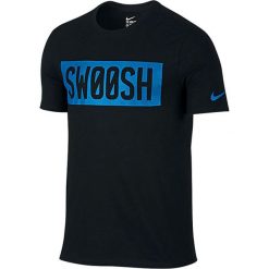 Nike Koszulka męska Mesh Swoosh Block Tee czarna r. S (806299-010). Czarne t-shirty męskie Nike, s, z meshu. Za 97,11 zł.